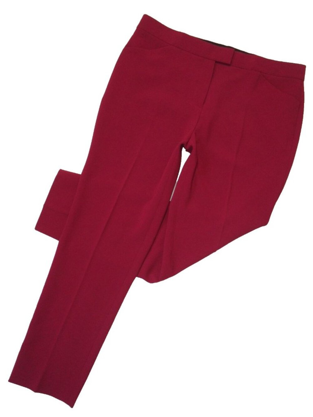 NWT Theory Ibbey in Bright Raspberry Modern Crepe Straight Trouser Pants 12